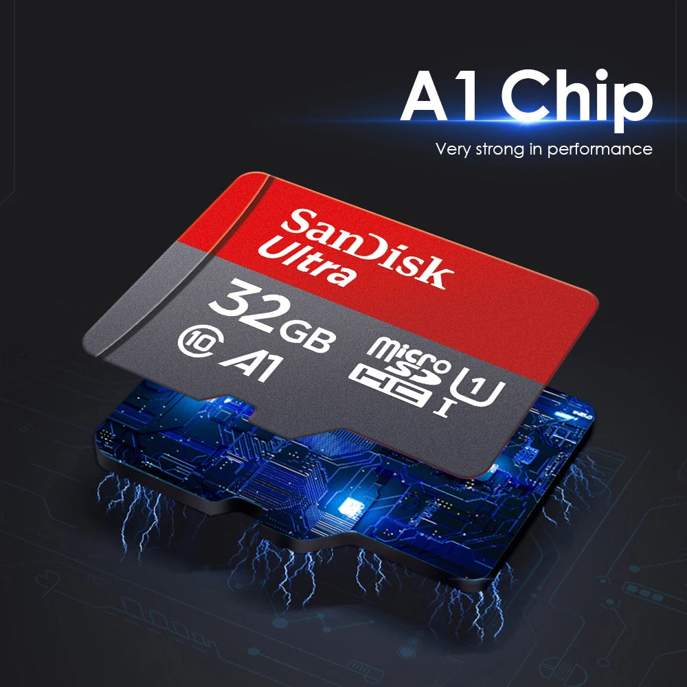 100% Card 128GB 100MB/s A1 Memory Cards cameracard 32GB 64GB Micro SDcard Class 10 UHS-1 flashcard Microsd TF/SD Card