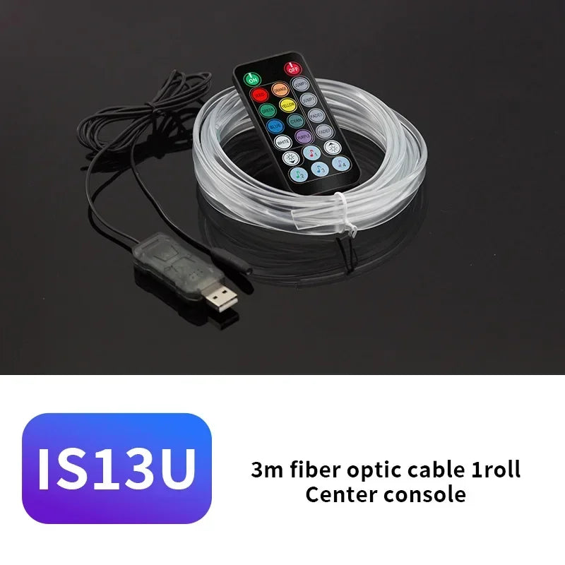 Car Interior EL Neon Wire Strip Light – 3M DIY Ambient