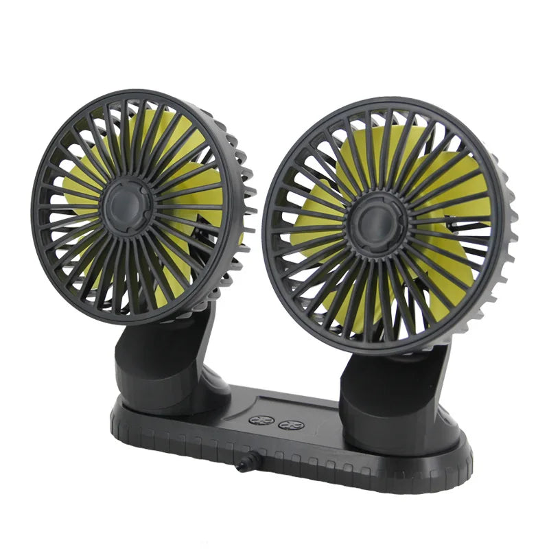 EAFC Mini Car Fan 360 Degree Rotating Cooling Wind Low Noise Summer Car Air Conditioning Cold Fan Ventilation Car Home 5V USB