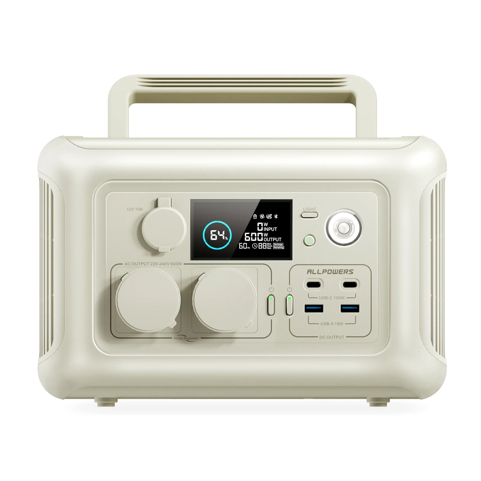 ALLPOWERS R600 600W Solar Generator – 299Wh LiFePO4