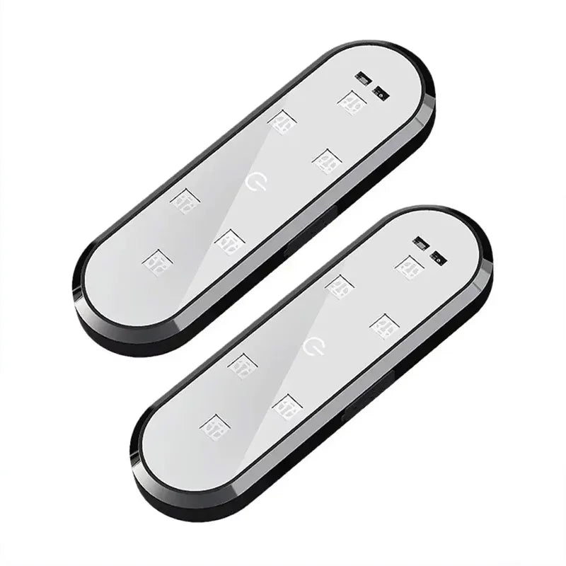 2Pcs Car LED Door Lights RGB Led Wireless Door Warning Lights USB Welcome Door Sill Projector Magnetic Auto Ambient Lamp Puddle