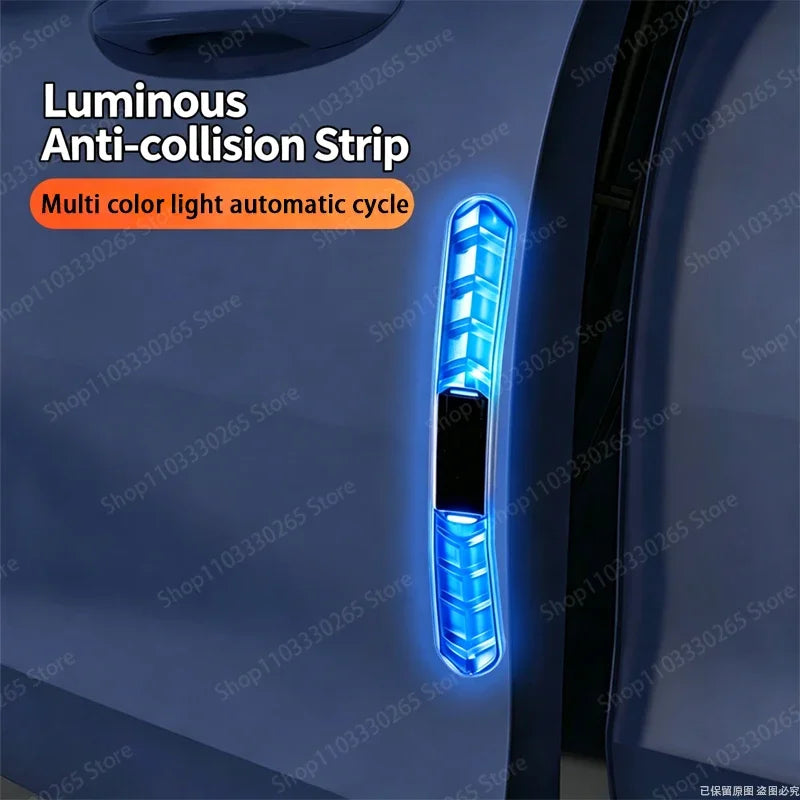 Car Door LED Anti-Collision Light, Solar Powered, Colorful Flash, Protect Your Car & Improve Night Visibility