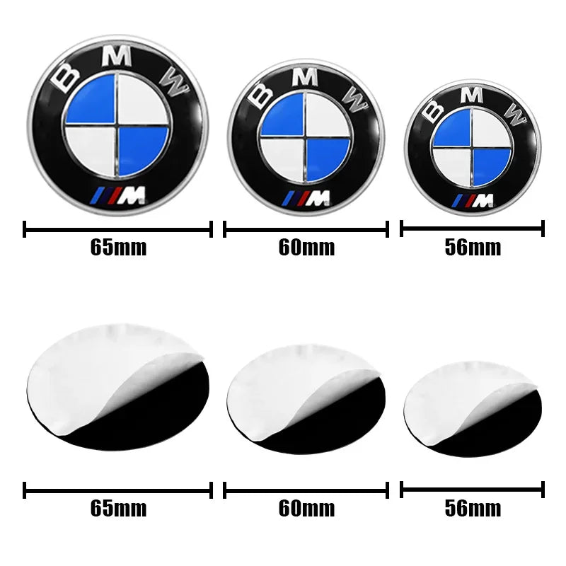 4Pcs 56mm 60mm 65mm Car Wheel Tire Center Emblem Decal For BMW M E90 E60 E46 E39 F10 E87 X3 X4 X1 G30 G20 Cover Hub Caps Sticker
