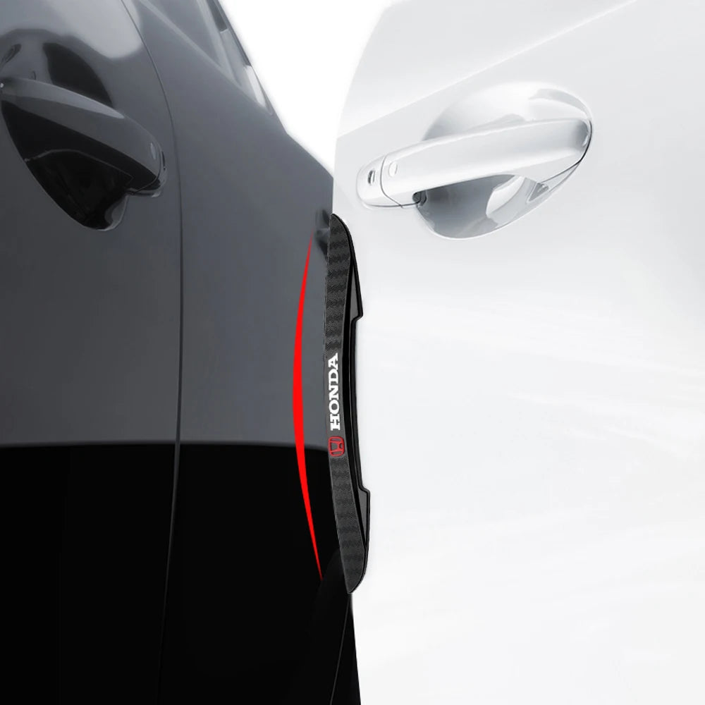 Car Door Edge Transparent Anti Scratch Protection Bumper Scuff Plate Stickers For Honda City HRV Jazz Accord Civic CRV valvecore