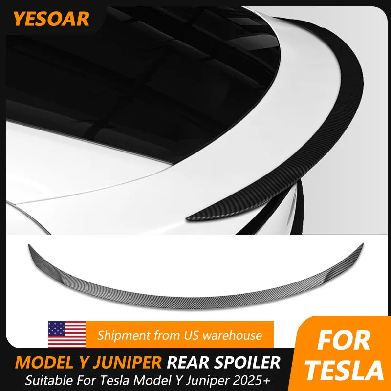 ABS Spoiler For 2025 2026 Tesla Model Y Juniper Rear Spoiler Rear Trunk Spoiler Model Y Juniper Accessories Tunning Body Kits