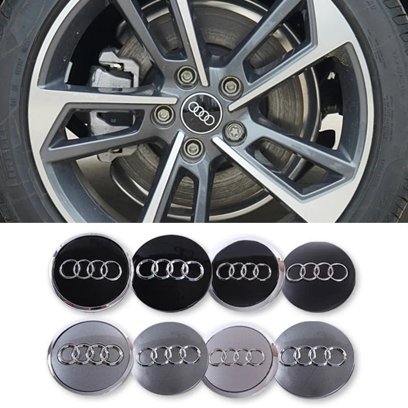 Audi Wheel Center Cap Hub Covers 60-69mm – A3 to Q8