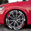 4/8pcs Car Tire Wheel Stickers Car Tuning Universal 3D Permanent PVC Joined Tire Decor Decals Car Tyre Personalized Stickers