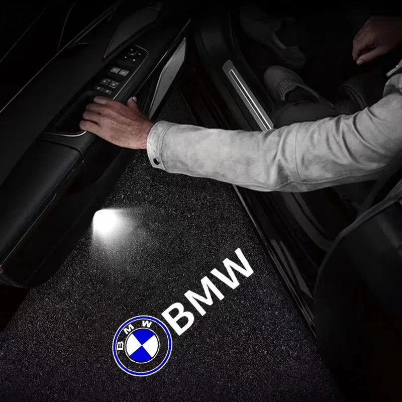 2Pcs Led HD Car Door Welcome Light Projector Lamps For BMW E30 E36 E39 E46 E60 E87 E90 X1 X2 X3 X4 X5 X6 X7 Styling Accessories