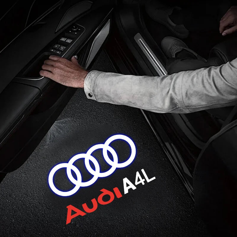 Audi LED Emblem Door Welcome Light – Quattro A3-A8 Q3-Q7