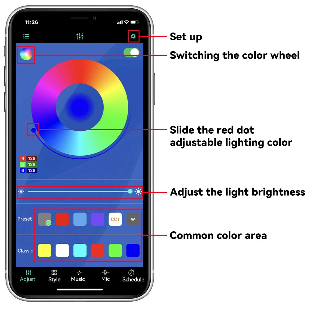 Car LED Underbody RGB Strip Light – App Control