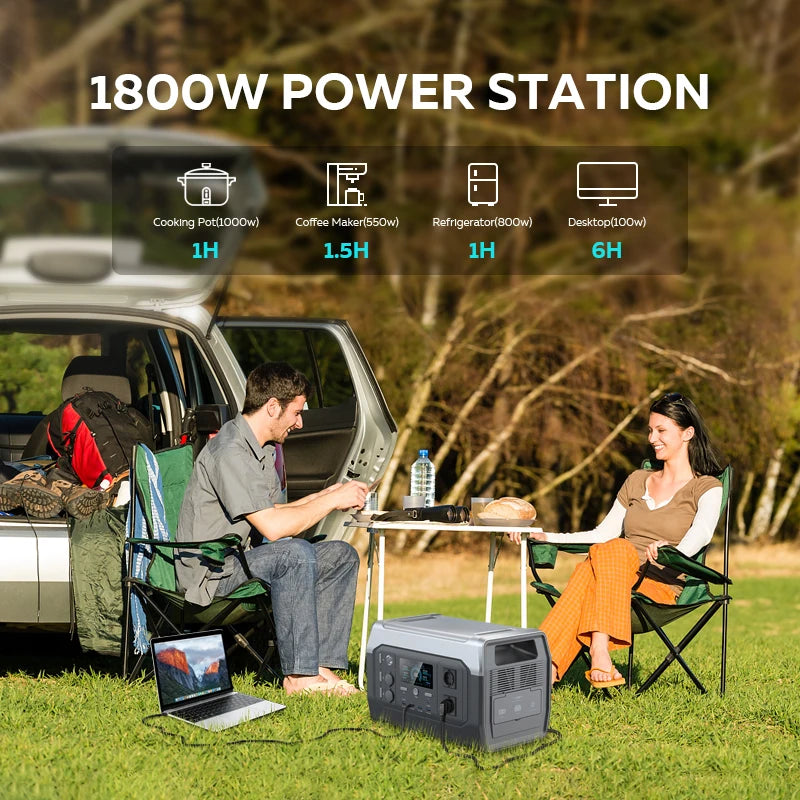 CTOLITY XP1000 Power Station 1024Wh – 1800W Solar Generator