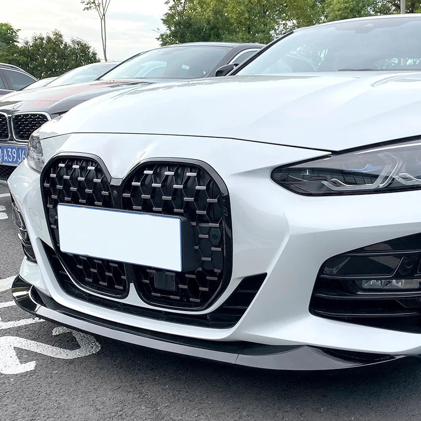 For BMW 4 Series G22 G26 420i 430i i4 M50 M Sport 2020-2025 Car Front Bumper Spoiler Lip Diffuser Splitter Body Kit Gloss Black