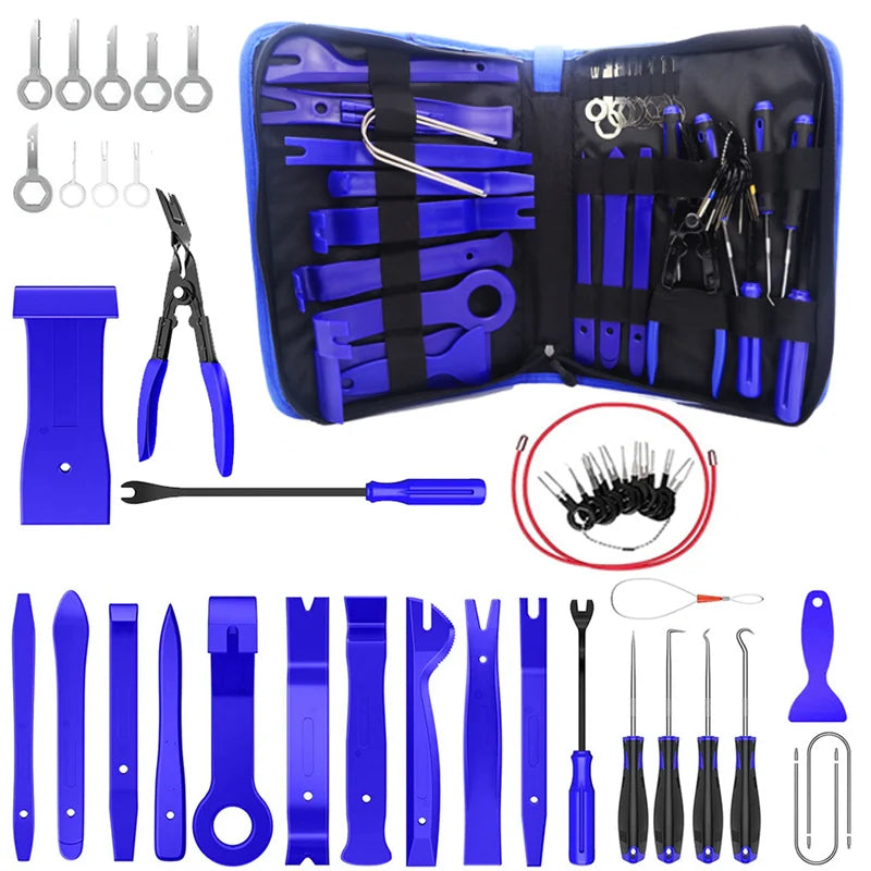 5/11/43PCS Car Trim Interior Plastic Disassembly Kit Car Clips Panel Dashboard Removal Tool Auto Trim Hand Removal Accessories