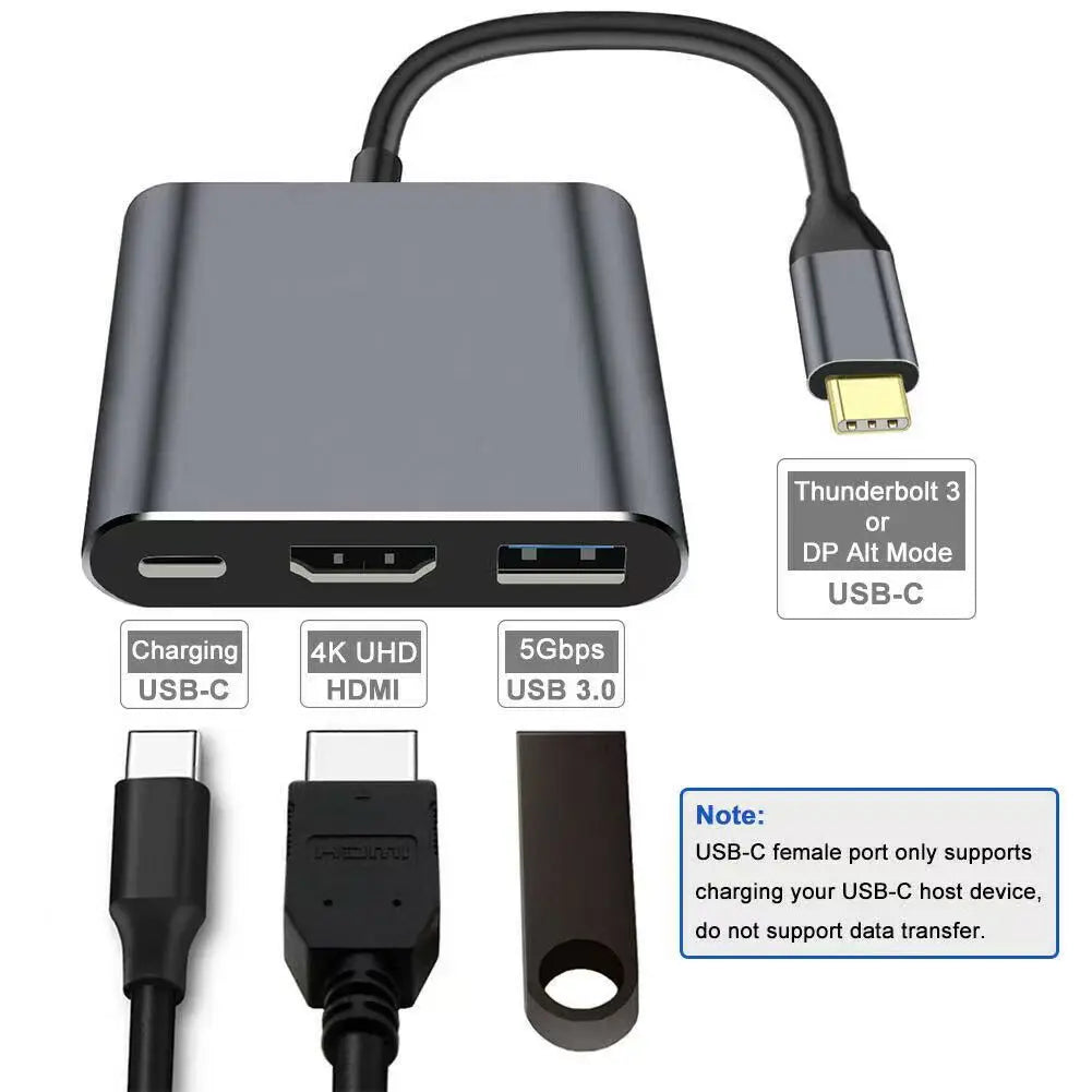 3-in-1 USB-C Hub