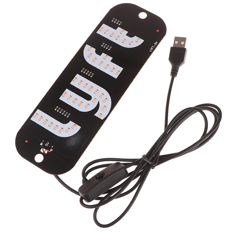 1Set LED Signal Light Taxi Signal Lamp For Lyft Logo Light USB LED Cab Panel Indicator Lights Signal Lamp Auto Decoration Lamp