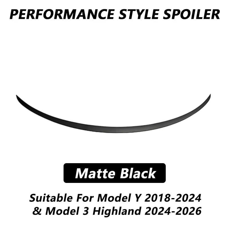 For Tesla Model 3 / Model 3 Highland / Model Y 2018-2026 Performance Style Spoiler ABS Rear Wing Trunk Wings Tesla Accessories