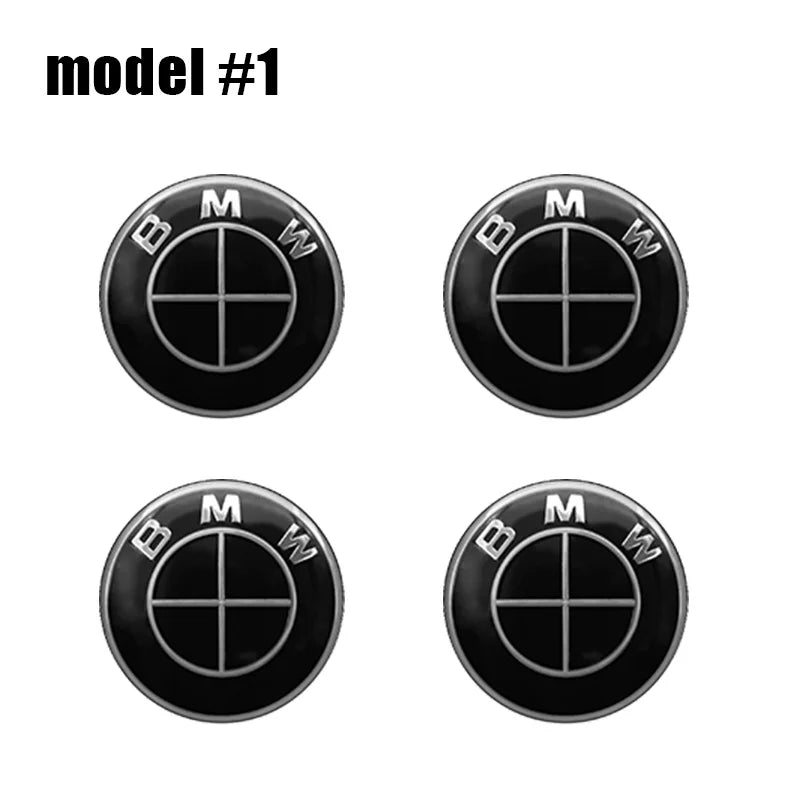 4Pcs 56mm 60mm 65mm Car Wheel Tire Center Emblem Decal For BMW M E90 E60 E46 E39 F10 E87 X3 X4 X1 G30 G20 Cover Hub Caps Sticker