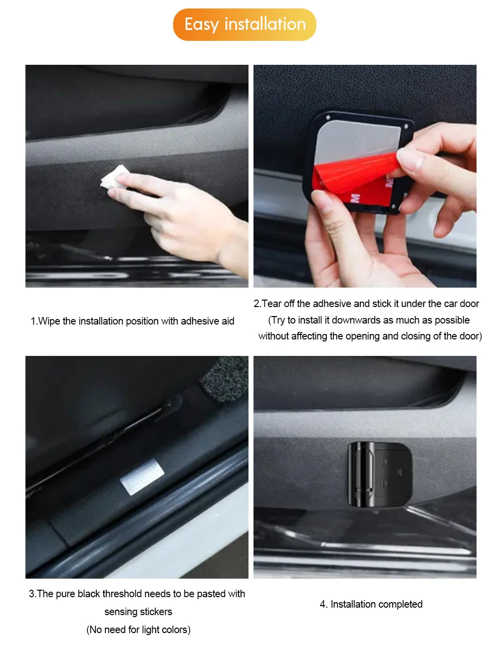 2PCS LED automotive universal retrofit welcome light induction turn on angel wing Lima tiger skull projector ground lighting