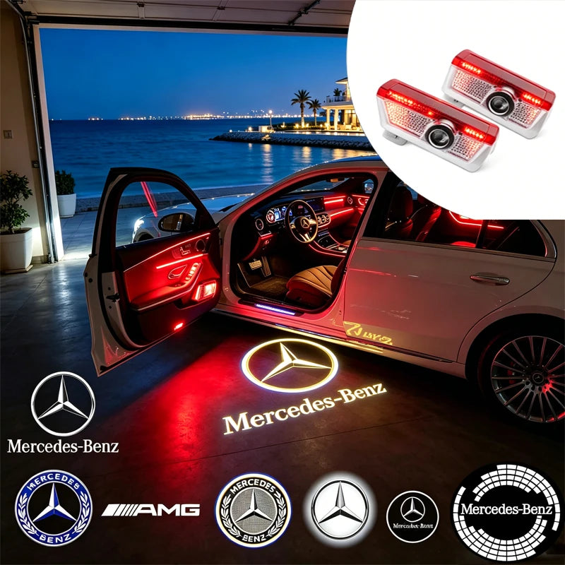 For Mercedes Benz X166 H247 X156 X253 C253 X167 W464 W176 W177 W246 W205 W212 W213 W167 W166 LED Car Door Welcome Warning Light