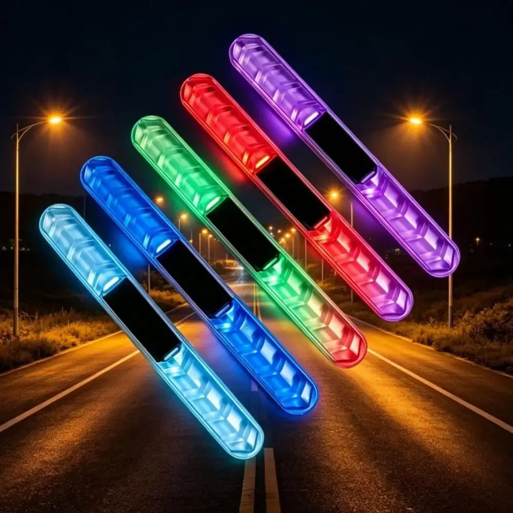 Car Door LED Anti-Collision Light, Solar Powered, Colorful Flash, Protect Your Car & Improve Night Visibility