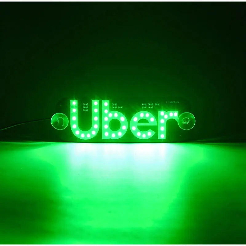 Led Light Sign For Car, Taxi Sign Light Windshield, Led Decal With Suction Cups, Usb Plug For Vehicle,driver Accessories