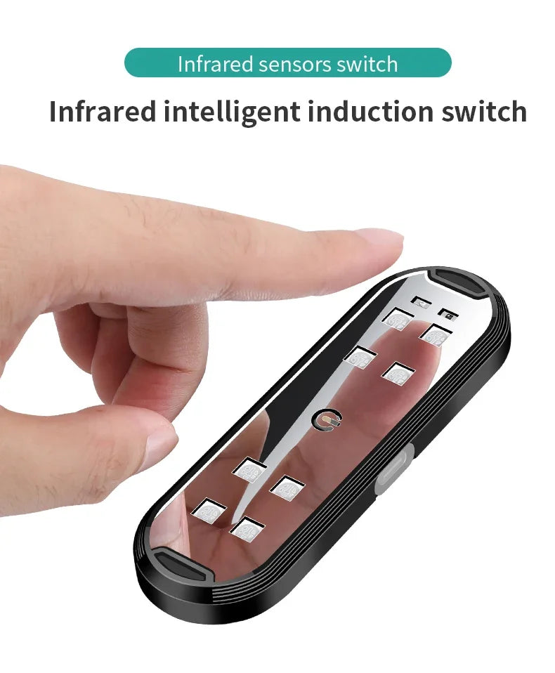 2Pcs Car LED Door Lights RGB Led Wireless Door Warning Lights USB Welcome Door Sill Projector Magnetic Auto Ambient Lamp Puddle