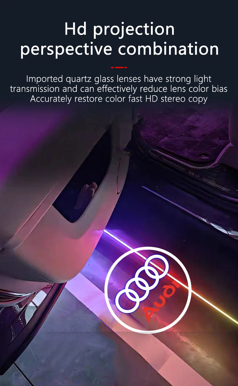 Audi LED Logo Laser Door Light – Quattro S Line
