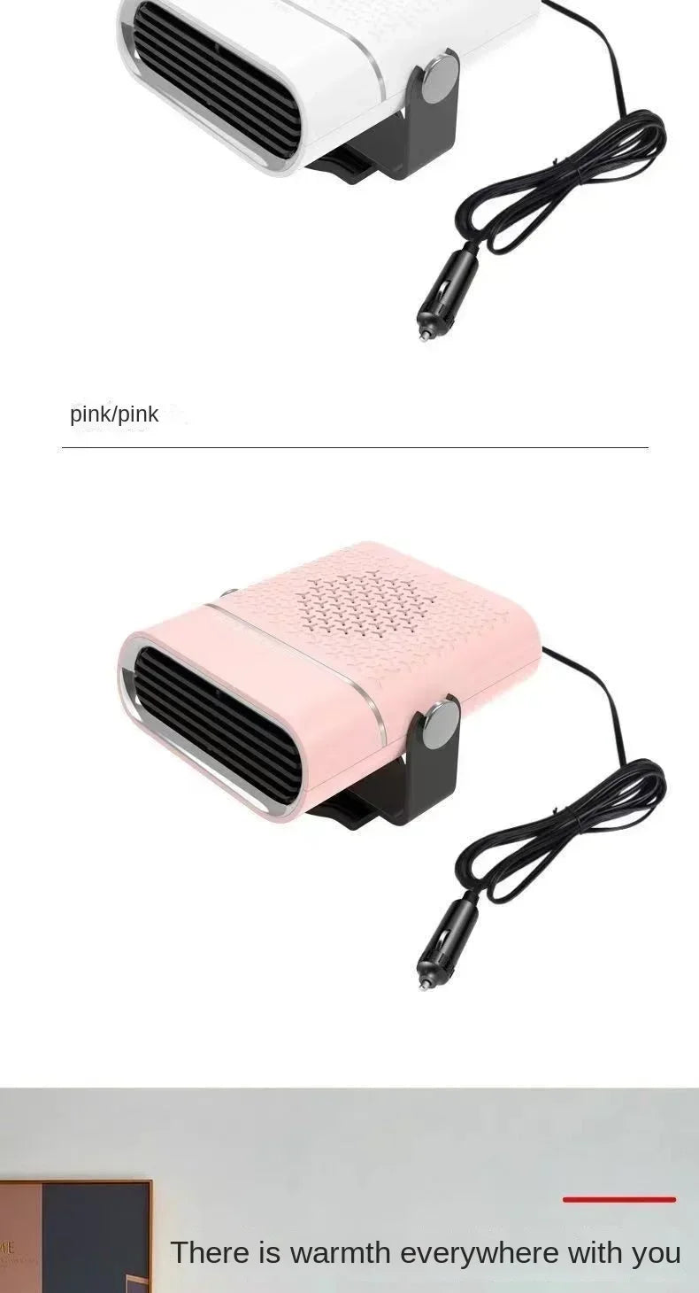 Car Heater Fan 150W 12V/24V Car Heater Electric Cooling Heating Auto Windshield Defroster Defogging Demister Car Anti-Fog Heater
