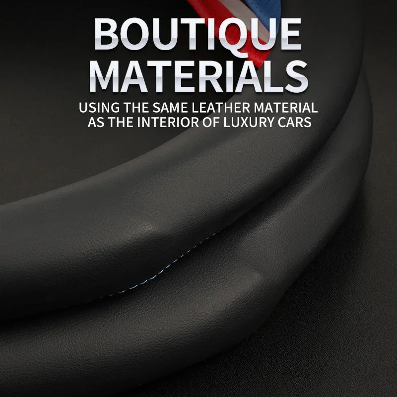 For BMW Car Steering Wheel Cover M X1 X3 X5 X6 G20 G30 E39 E46 E87 E90 E92 F10 F15 F30 Carbon fiber Suede Leather Accessories