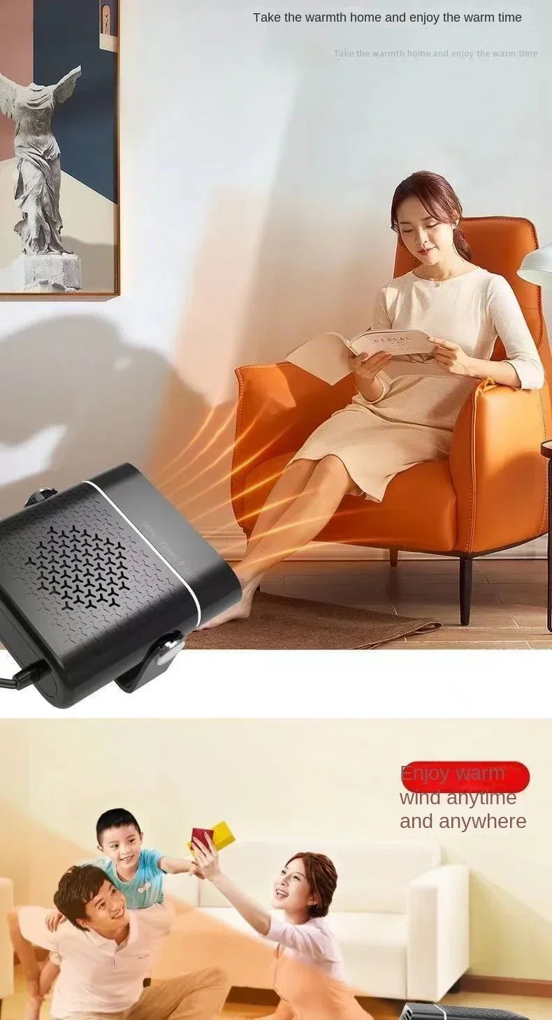 Car Heater Fan 150W 12V/24V Car Heater Electric Cooling Heating Auto Windshield Defroster Defogging Demister Car Anti-Fog Heater