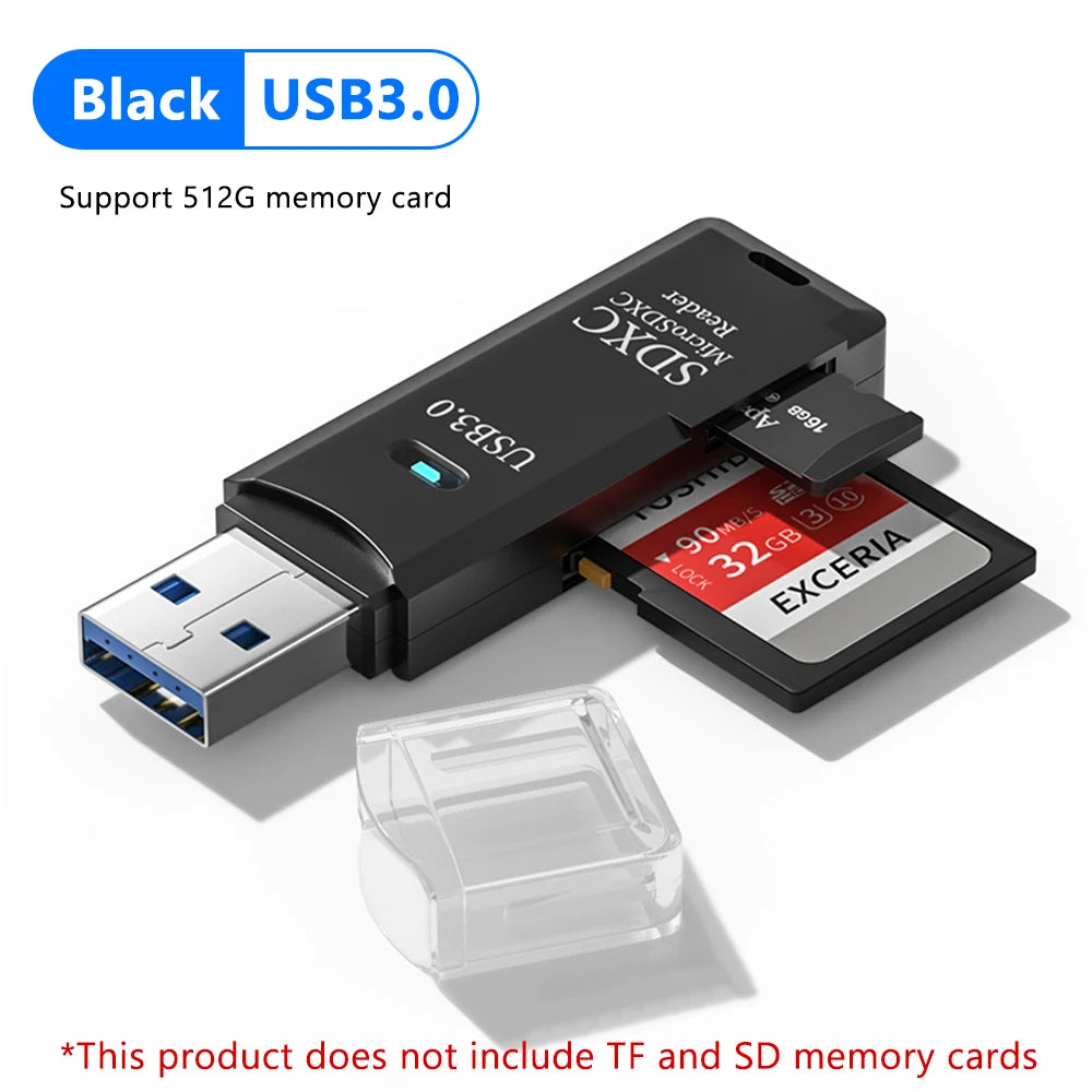 USB SD Card Reader 2-in-1