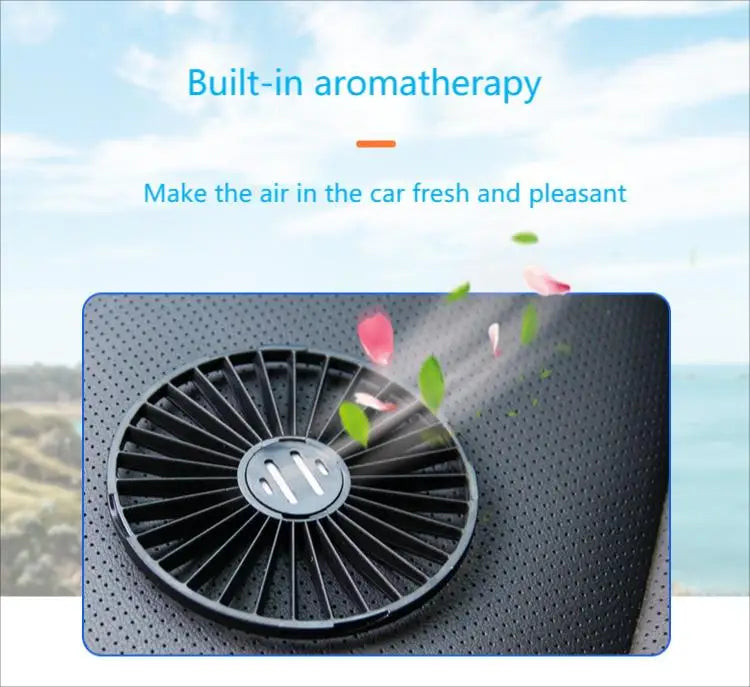 EAFC Mini Car Fan 360 Degree Rotating Cooling Wind Low Noise Summer Car Air Conditioning Cold Fan Ventilation Car Home 5V USB