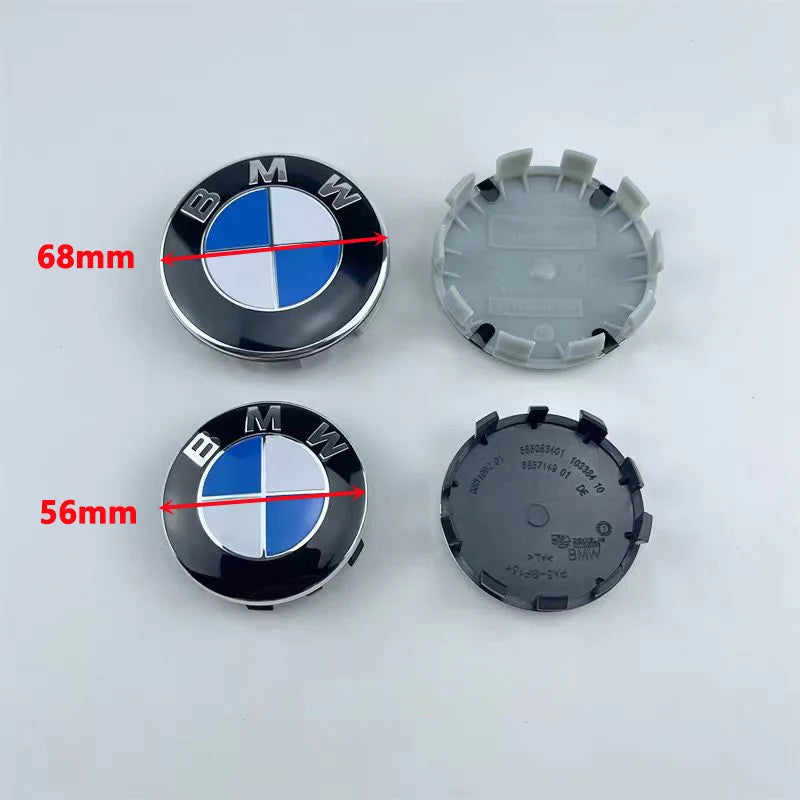 4pcs Car Wheel Center Caps 56mm/68mm Diameter for BMW