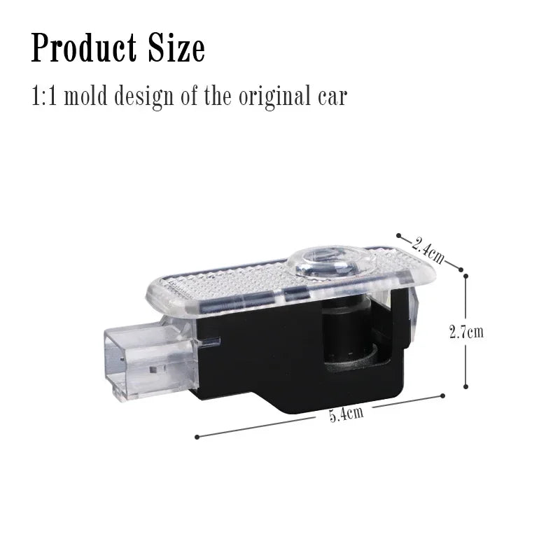 HD Led Welcome Light Car Door Projector Lamps For Audi A1 A3 8P A4 A5 A6 C7 A7 S3 S7 S8 R8 Q2 Q3 Q5 Q7 Q8 SQ5 C5 C6 TT RS3 RS6