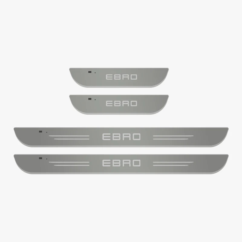 USB Power Moving LED Welcome Pedal Car Scuff Plate Door Sill Light For EBRO S400 EBRO S700 EBRO S800 2025 Car Auto Accessories