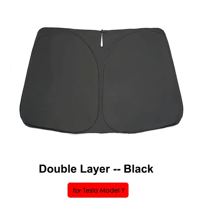 For Tesla Model 3 Y S X YL Juniper 2025-2020 2026 Thicken Front Windshield Sunshade Sun Shade Anti-UV Sun Shading Screen Cover