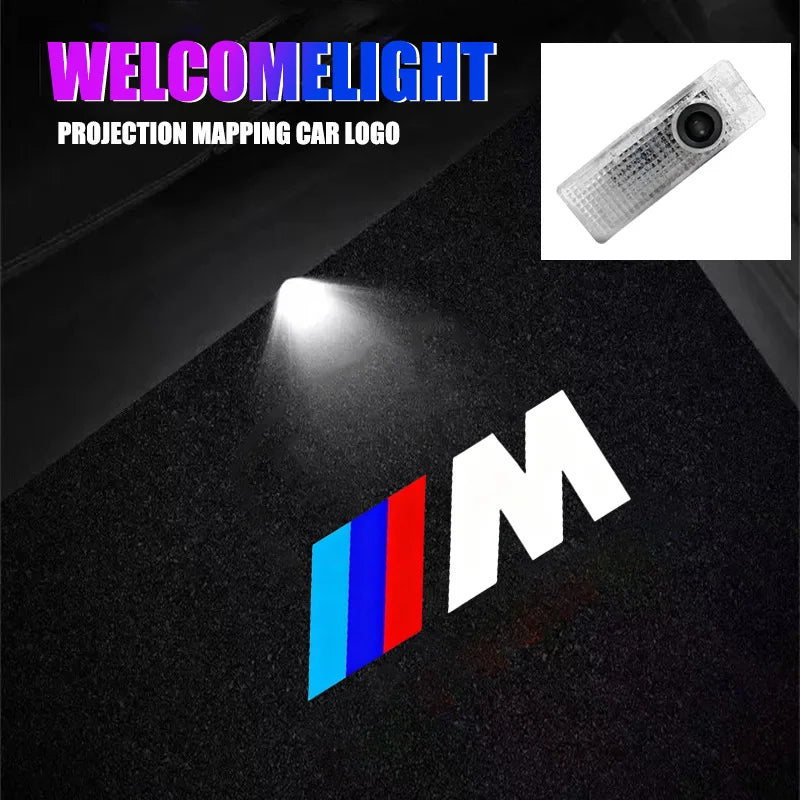 2Pcs Led HD Car Door Welcome Light Projector Lamps For BMW M Performance F20 F40 F22 F30 E90 F32 F06 F07 F46 E60 M5 Accessories