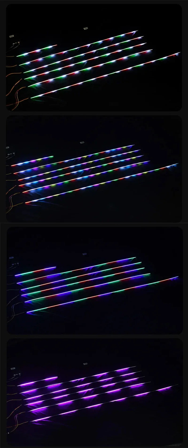 Premium Car Interior Ambient Light Kit – 64 Color App Control