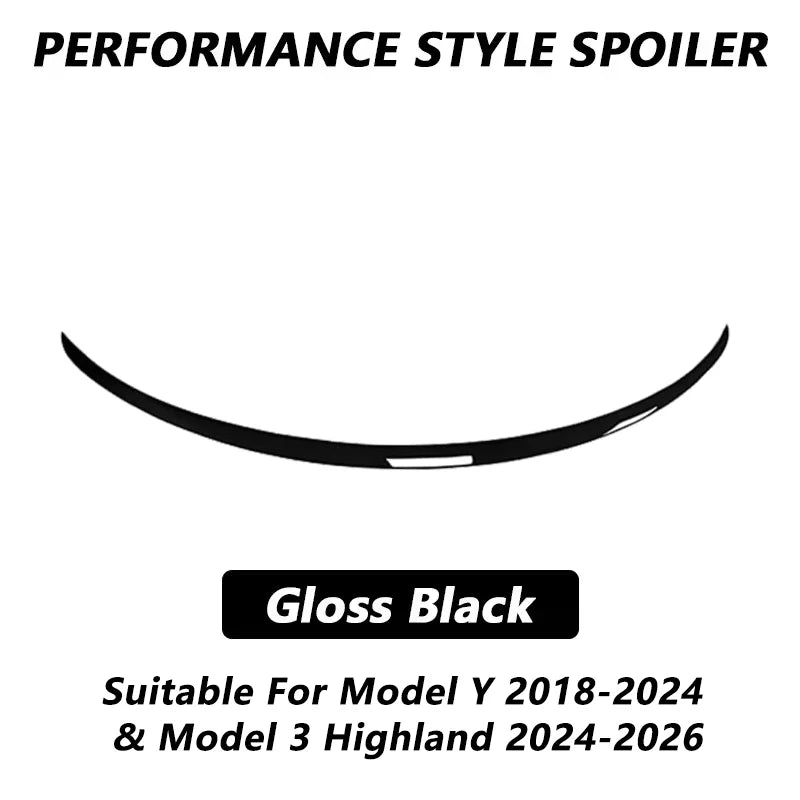 For Tesla Model 3 / Model 3 Highland / Model Y 2018-2026 Performance Style Spoiler ABS Rear Wing Trunk Wings Tesla Accessories