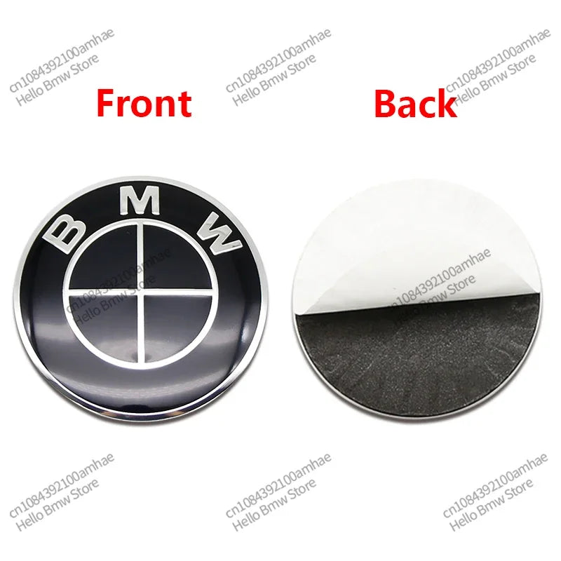 56mm 60mm 65mm 70mm Wheel Sticker for BMW E46 E90 F30 F10 G20 X5 50th Anniversary Emblem Badge 4Pcs DIY Auto Rim Hub Cap Decal