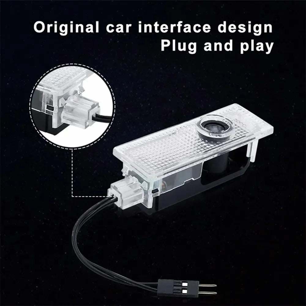 2/4Pcs for BMW X1-X6 series E81 E82 E87 E88 F20 F21 20-18 projector G11 G12 G30 G31 Car LED welcome light is suitable Accessory