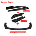 Universal Front Bumper Lip Chin Diffuser Splitter Separator Bumper Lip Winglets Side Skirt Extension Protector Cars Accessories