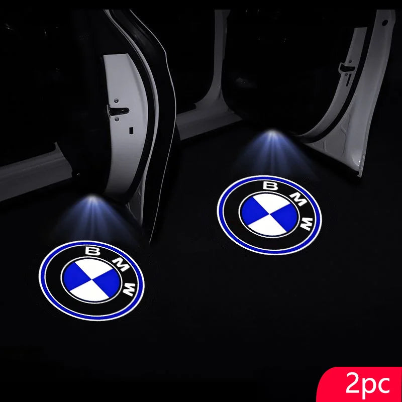 2Pcs Led HD Car Door Welcome Light Projector Lamps For BMW E30 E36 E39 E46 E60 E87 E90 X1 X2 X3 X4 X5 X6 X7 Styling Accessories