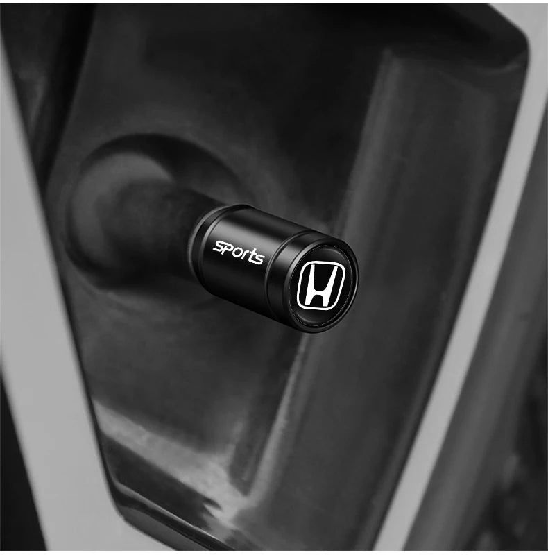 4Pcs Car Emblem Wheel Tire Valve Caps Covers Car Accessories For Honda Jazz CRV Civic Accord FIT Stepwgn Insight CRZ 5th Odyssey