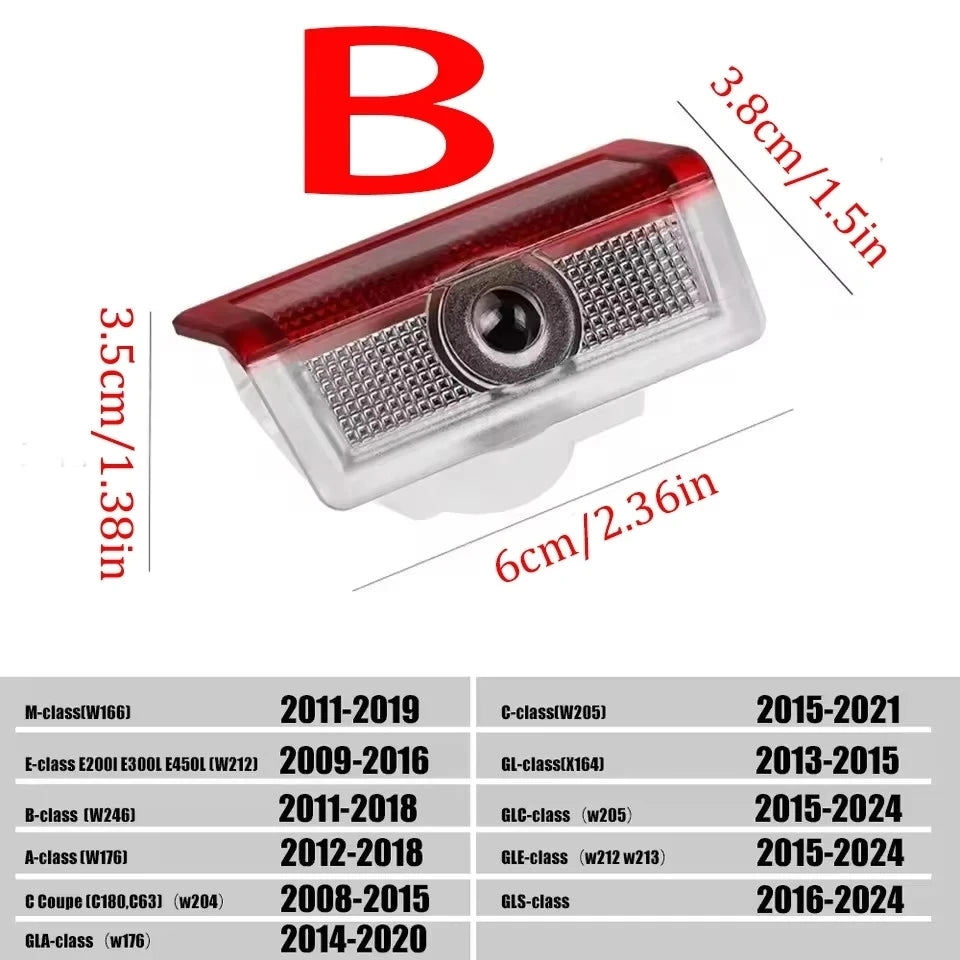 LED Car Door Welcome Warning Light for Mercedes Benz X166 H247 X156 X253 C253 X167 W464 W176 W177 W246 W205 W212 W213 W167 W166