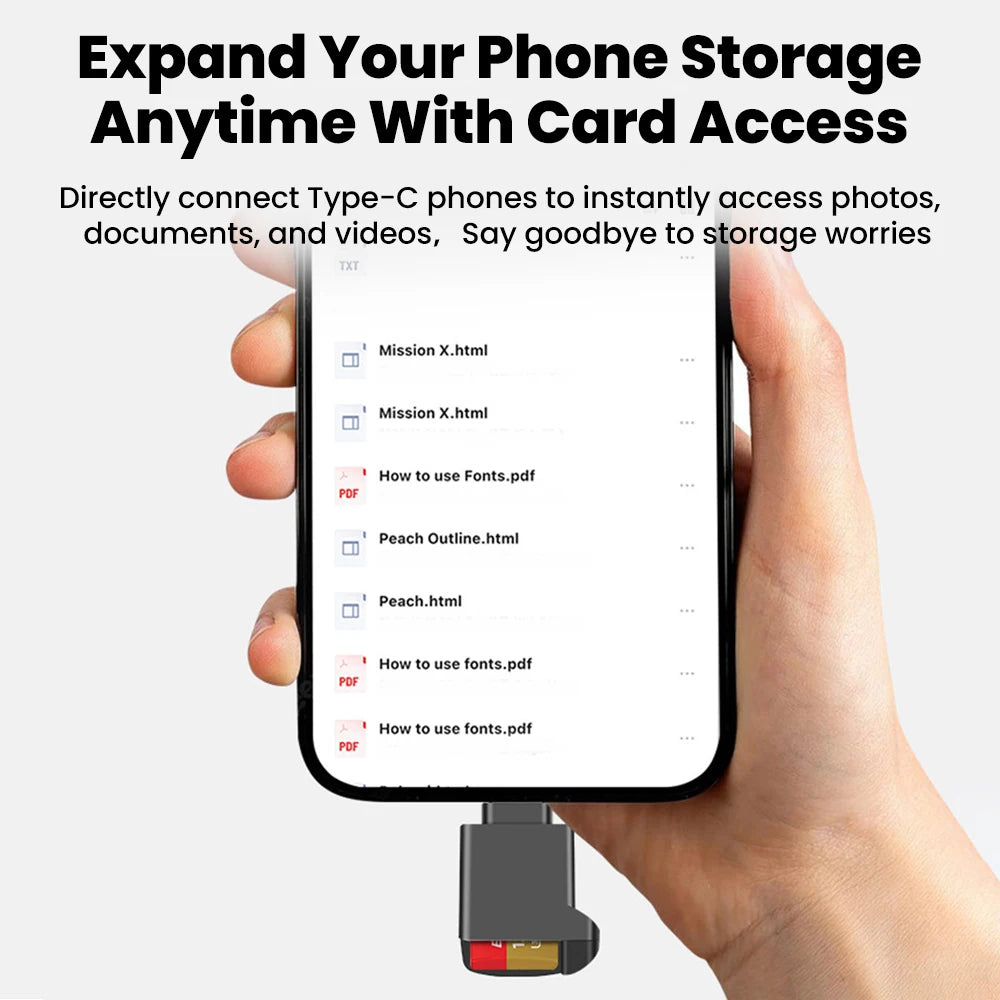 USB-C Mini SD Card Reader