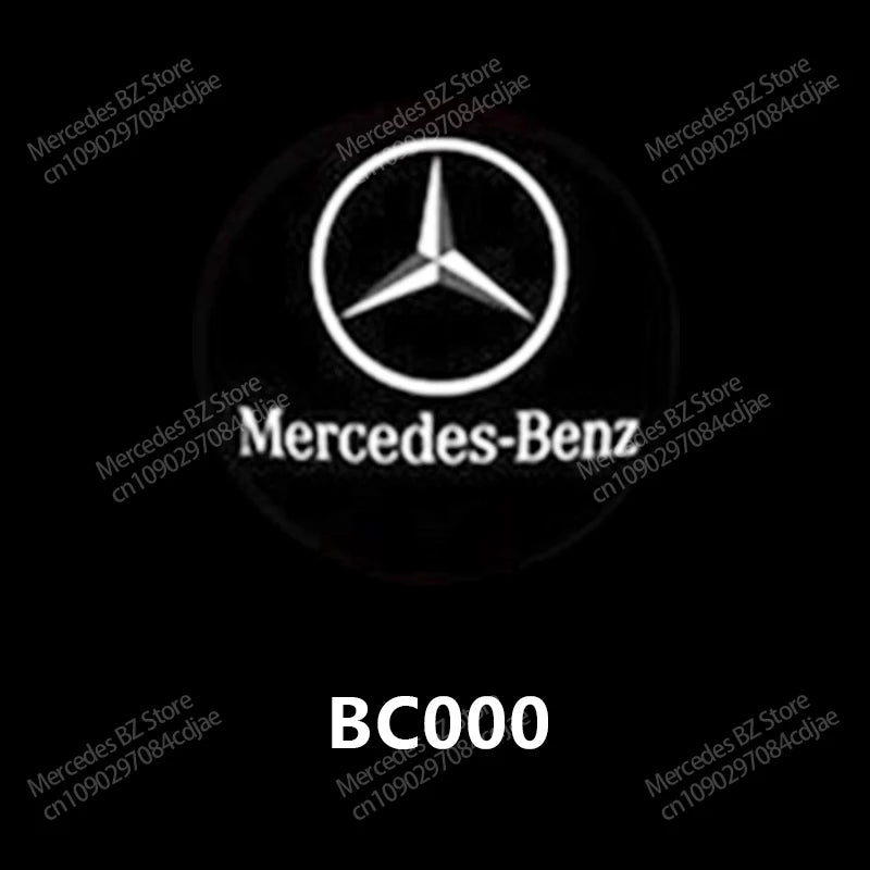 2PCS HD Car Door Welcome Lights Projector Lamps For Mercedes Benz W176 W177 W246 W205 W212 W213 W166 W167 X166 H247 X156 X253