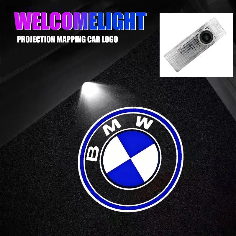 2Pcs Led HD Car Door Welcome Light Projector Lamps For BMW E30 E36 E39 E46 E60 E87 E90 X1 X2 X3 X4 X5 X6 X7 Styling Accessories