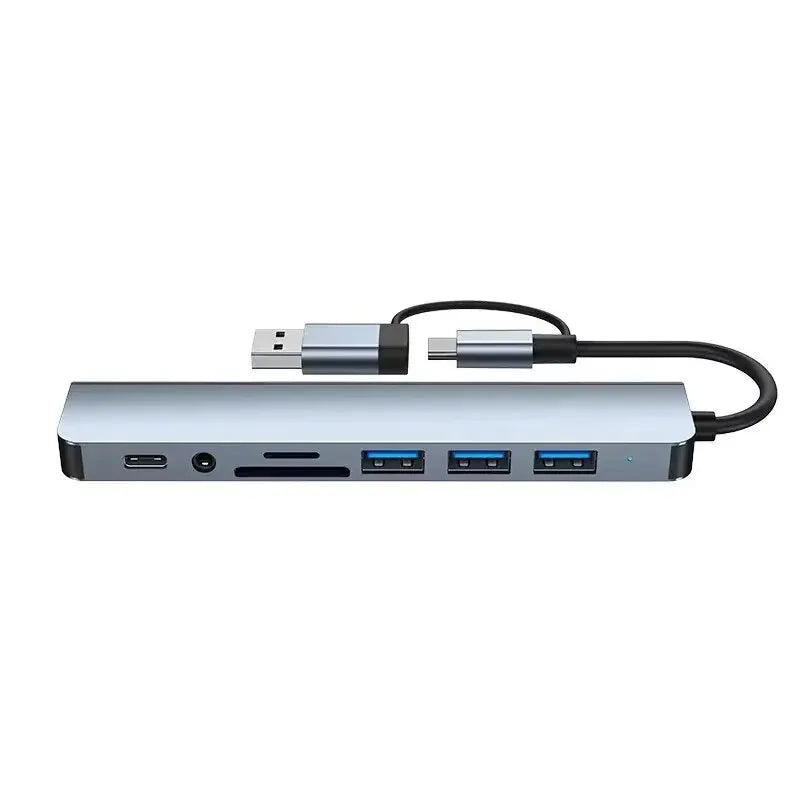 8-in-2 USB Hub with Card Reader