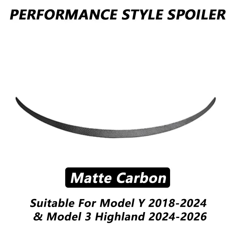 For Tesla Model 3 / Model 3 Highland / Model Y 2018-2026 Performance Style Spoiler ABS Rear Wing Trunk Wings Tesla Accessories